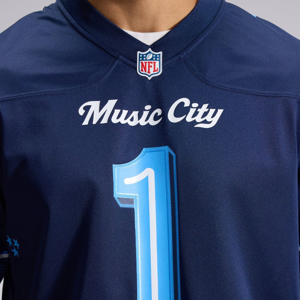Cameron Ward Tennessee Titans Navy 2026 Rivalries Collection Game Jersey