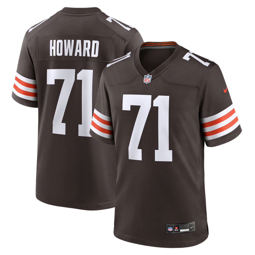 Tytus Howard Cleveland Browns Brown Team Game Jersey