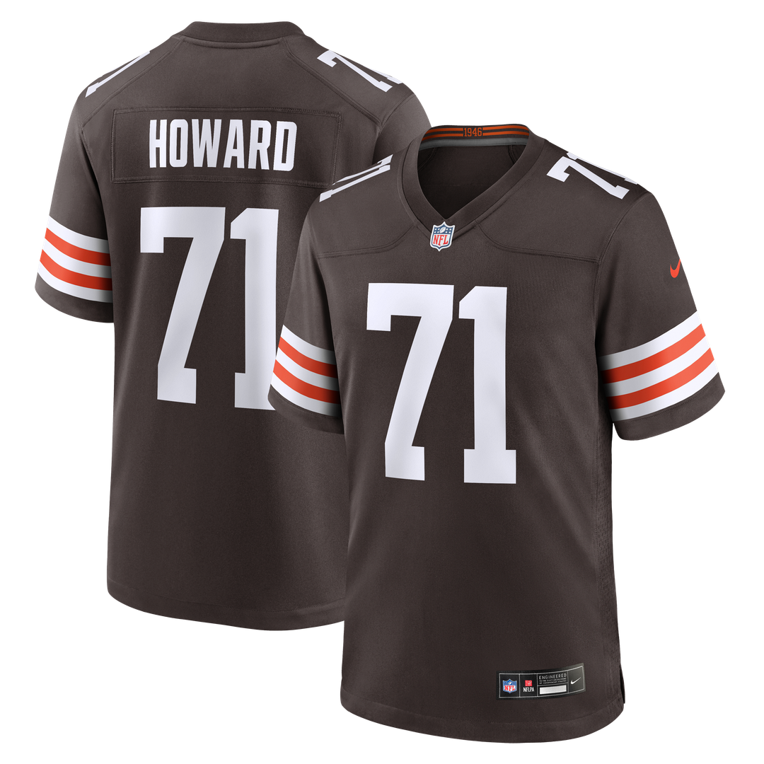 Tytus Howard Cleveland Browns Brown Team Game Jersey