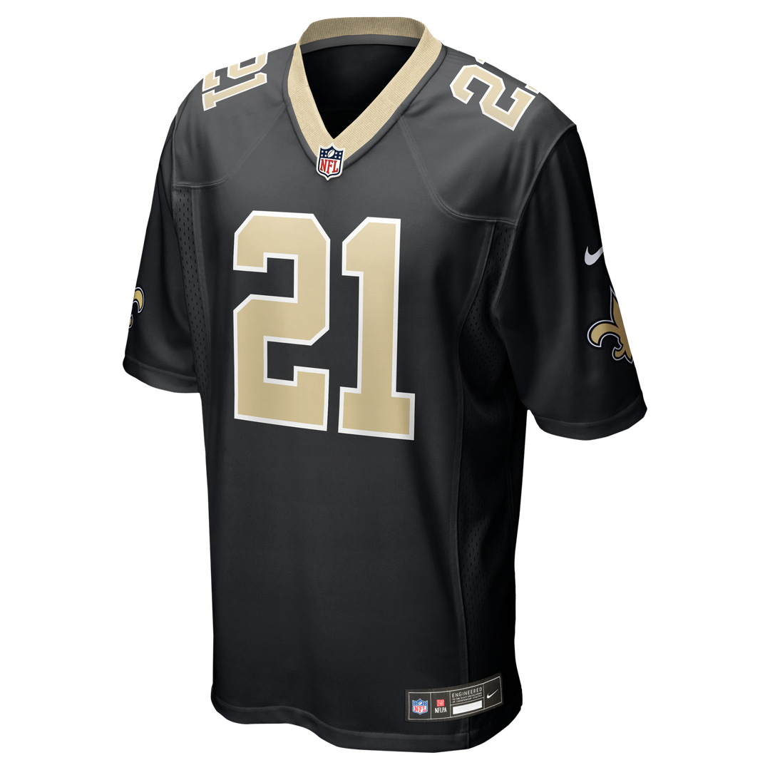 Justin Reid New Orleans Saints Black Team Game Jersey