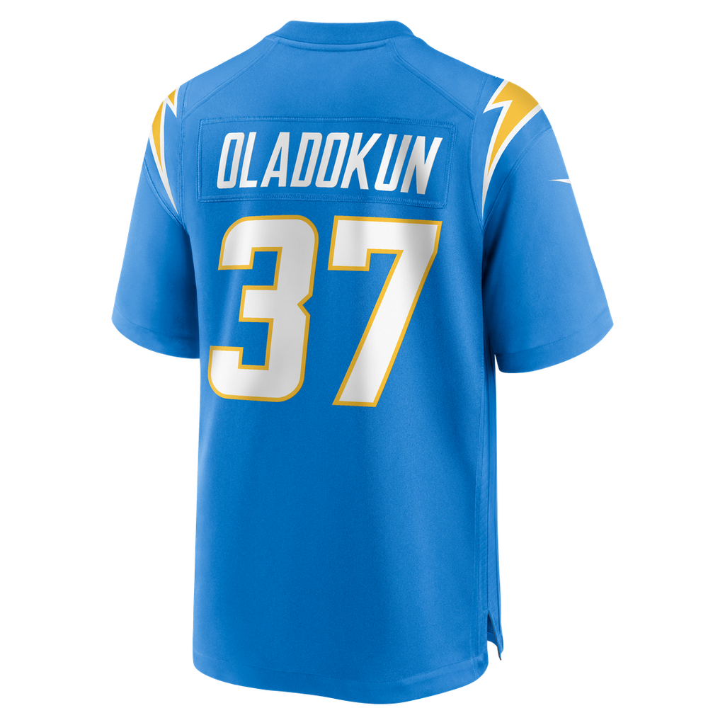 Jordan Oladokun Los Angeles Chargers Powder Blue Team Game Jersey