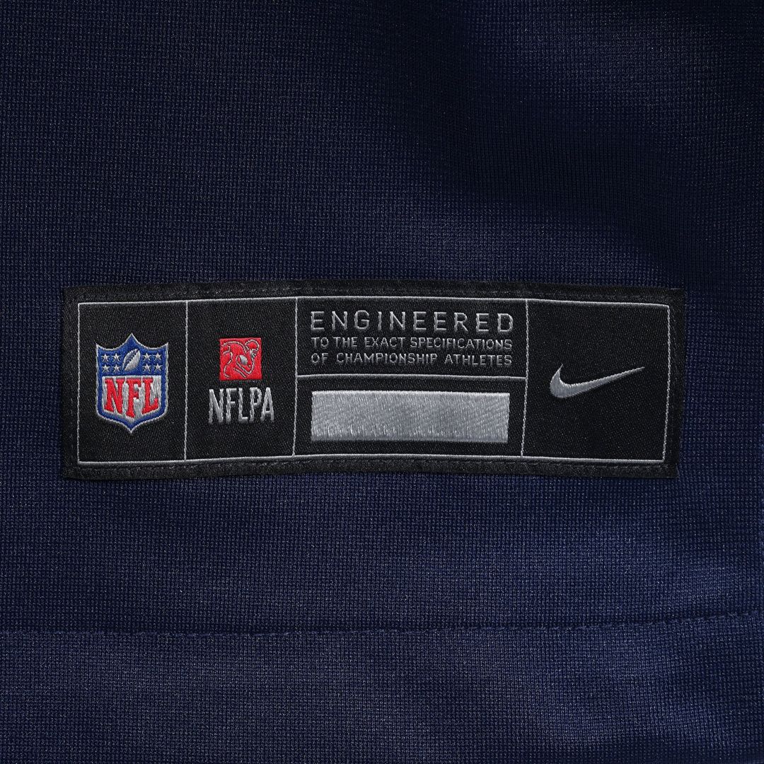 Elijah Ponder New England Patriots Navy Team Game Jersey