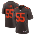 Spencer Fano Cleveland Browns Brown Alternate Game Jersey