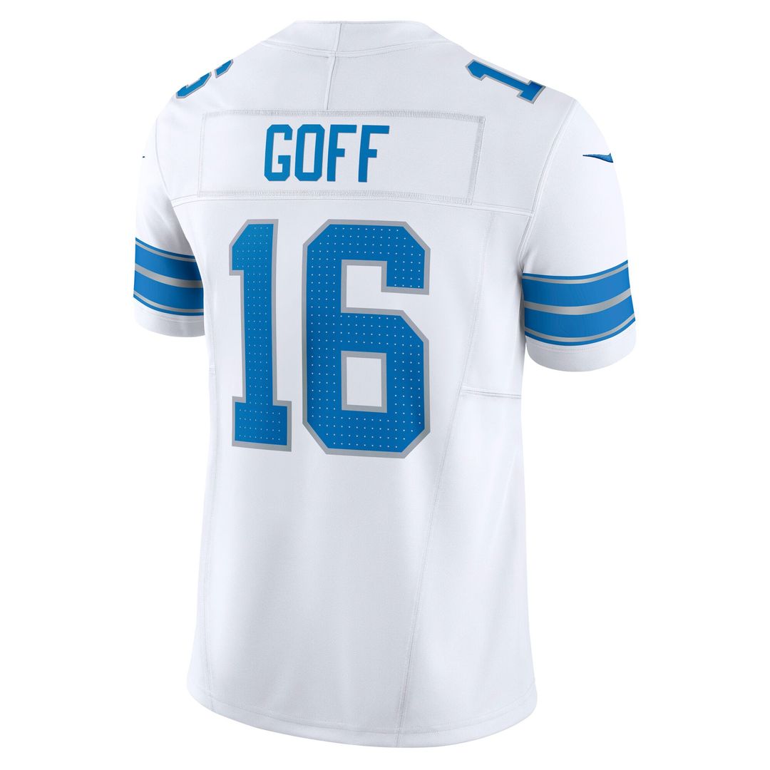 Jared Goff Detroit Lions White Vapor F.U.S.E. Limited Jersey