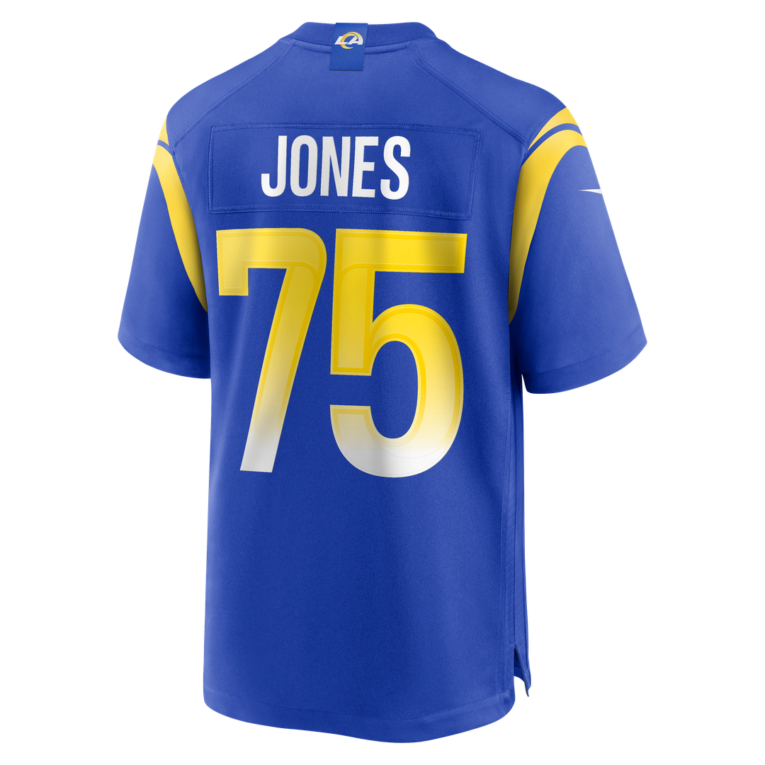 Deacon Jones Los Angeles Rams Royal Game Retired Player Jersey