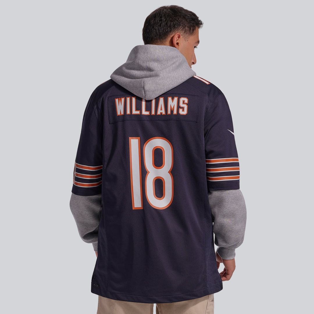 Caleb Williams Chicago Bears Orange Alternate Player Game Jersey