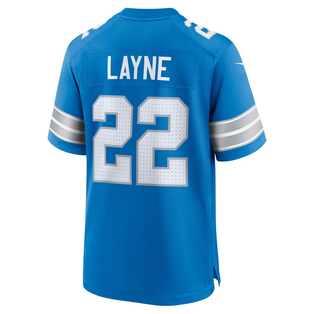 Bobby Layne Detroit Lions Blue Retired Player Game Jersey
