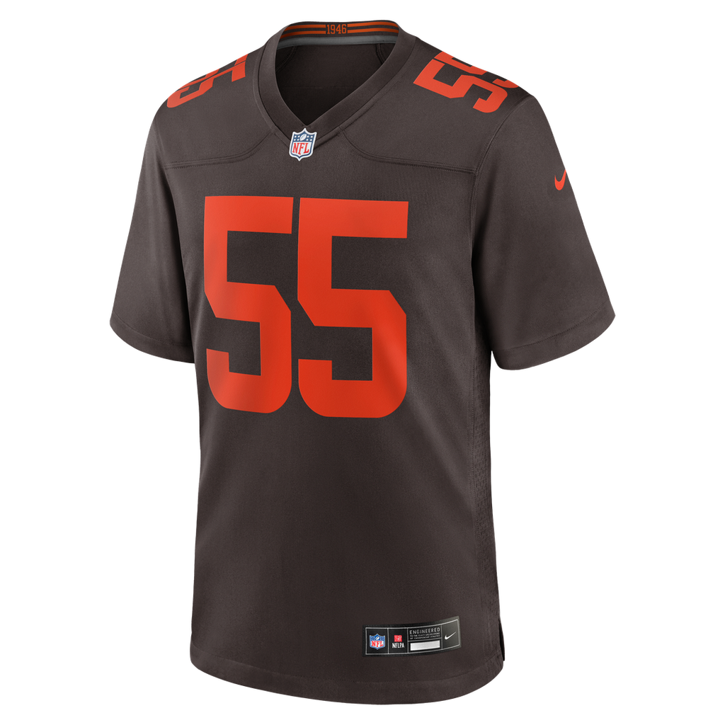 Spencer Fano Cleveland Browns Brown Alternate Game Jersey