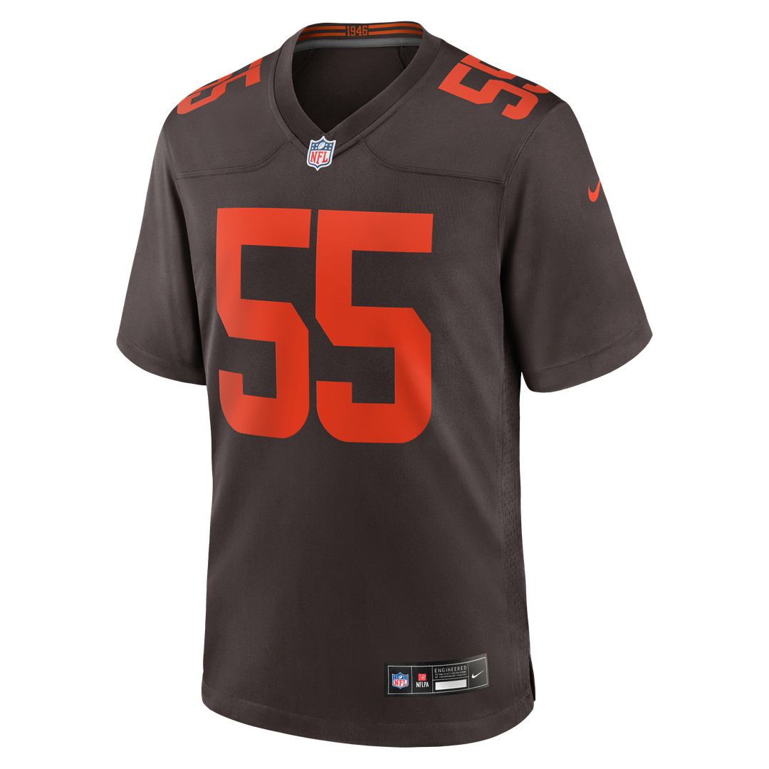 Spencer Fano Cleveland Browns Brown Alternate Game Jersey