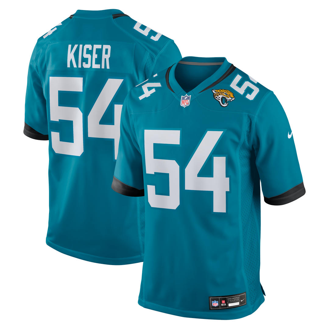 Jack Kiser Jacksonville Jaguars Teal Team Game Jersey