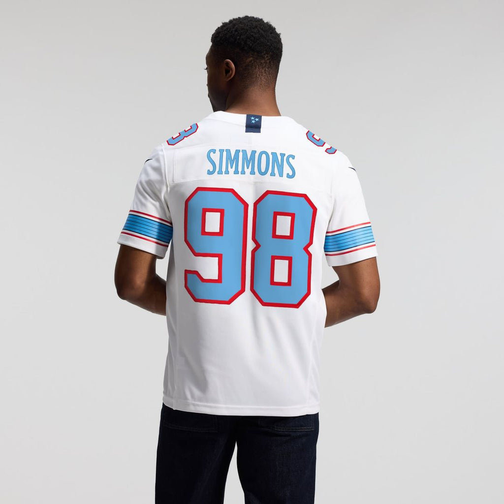 Jeffery Simmons Tennessee Titans White Vapor F.U.S.E. Stitched Limited Jersey