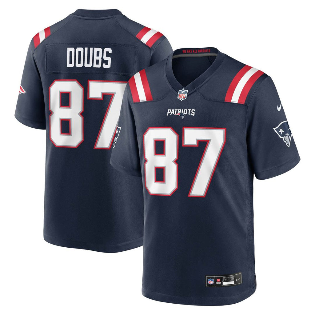 Romeo Doubs New England Patriots Navy Game Jersey