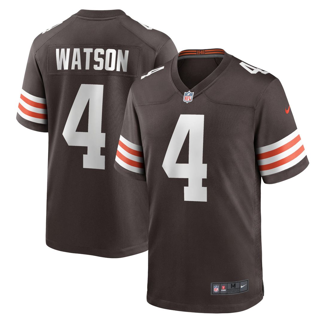 Deshaun Watson Cleveland Browns Brown Game Jersey