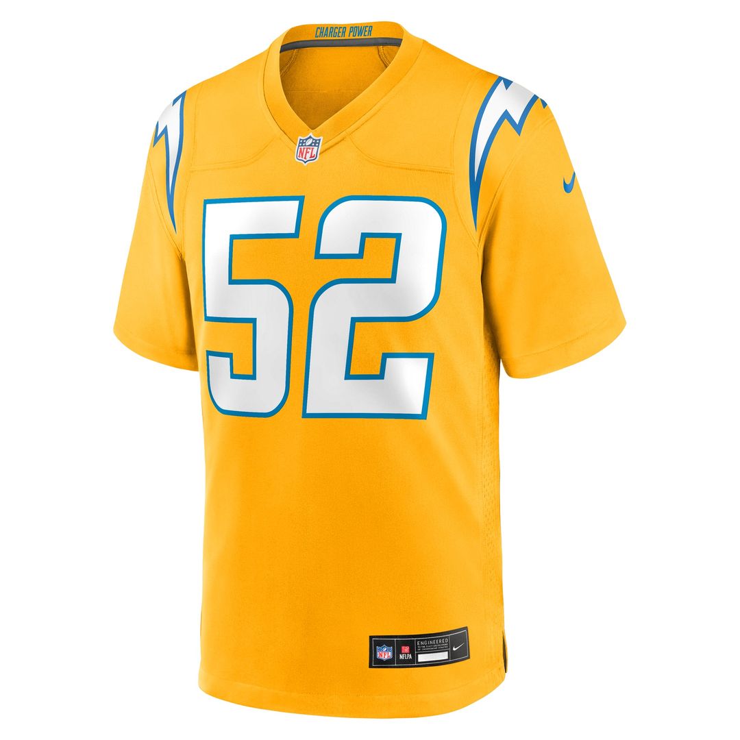 Khalil Mack Los Angeles Chargers Navy Alternate Super Chargers Game Player Jersey