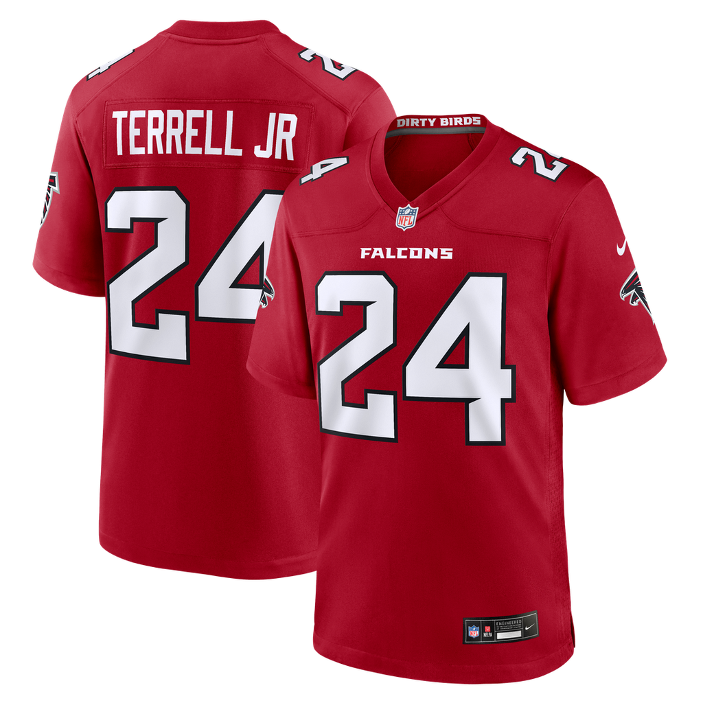 A.J. Terrell Atlanta Falcons Red Game Jersey