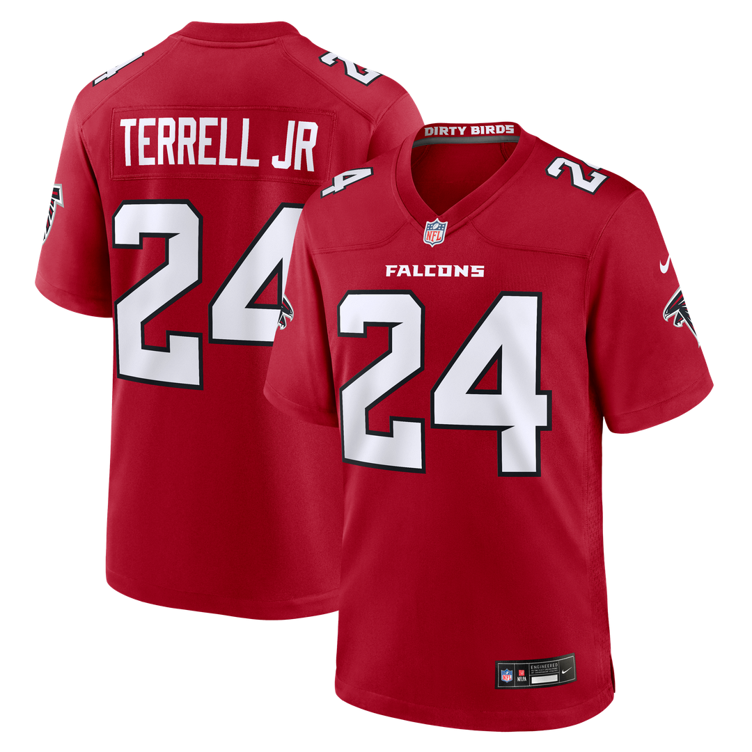 A.J. Terrell Atlanta Falcons Red Game Jersey