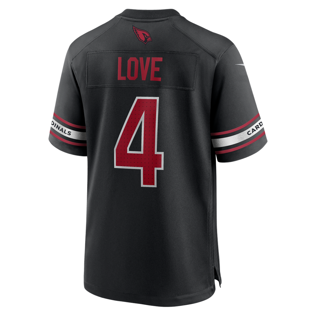 Jeremiyah Love Arizona Cardinals Black Alternate Game Player Jersey