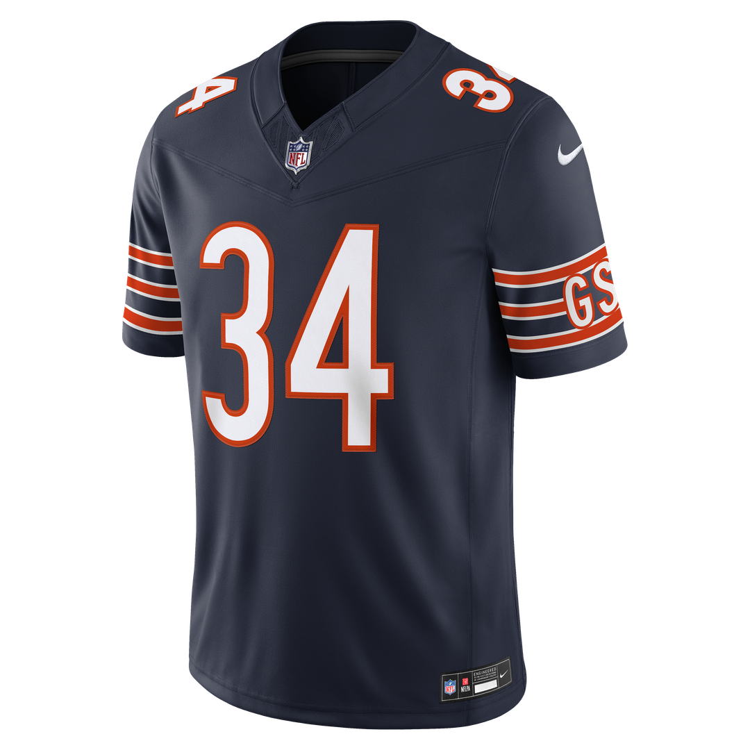 Walter Payton Chicago Bears Navy Vapor F.U.S.E. Stitched Retired Limited Jersey