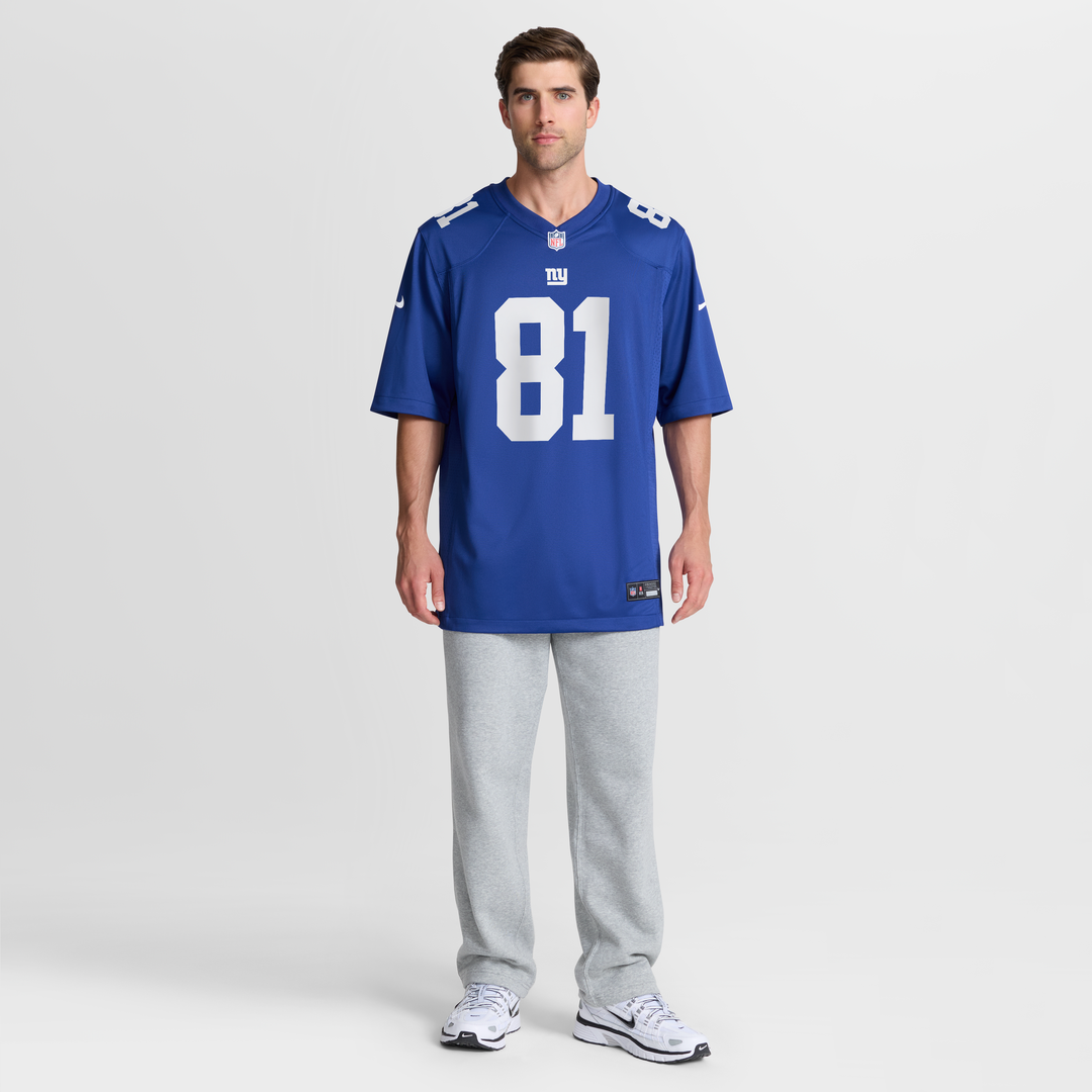 Jalin Hyatt New York Giants Royal Team Game Jersey