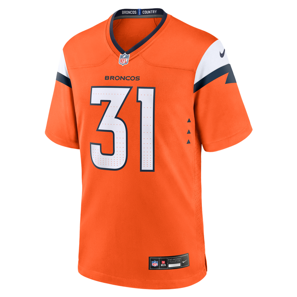 Kris Abrams-Draine Denver Broncos Orange Team Game Jersey