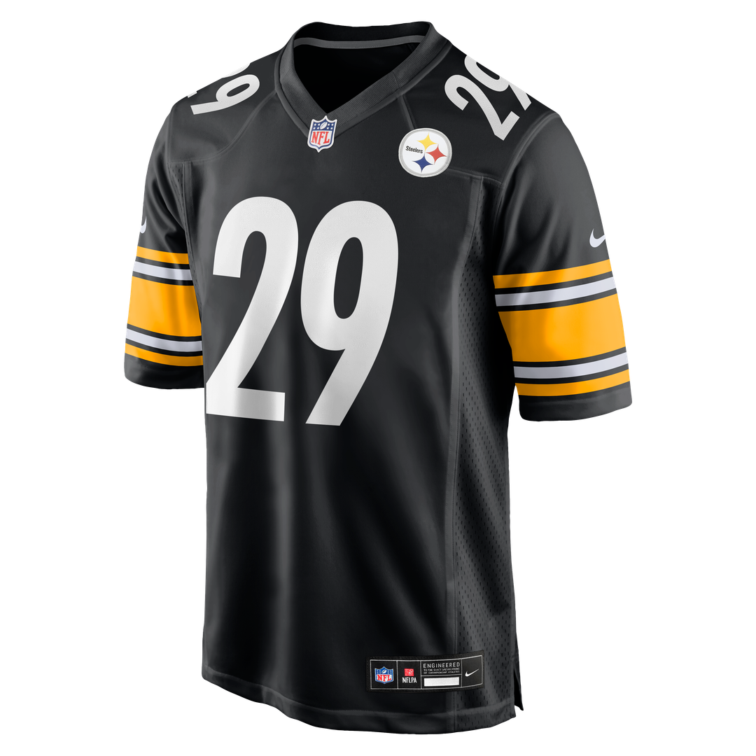 Ryan Watts Pittsburgh Steelers Black Game Jersey
