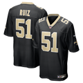 Cesar Ruiz New Orleans Saints Black Player Game Jersey