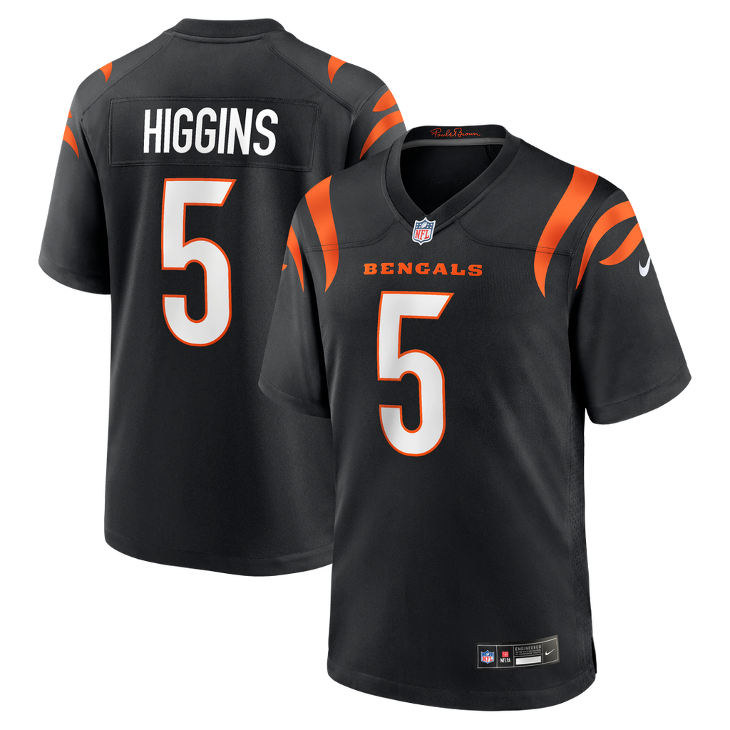 Tee Higgins Cincinnati Bengals Black Game Player Jersey