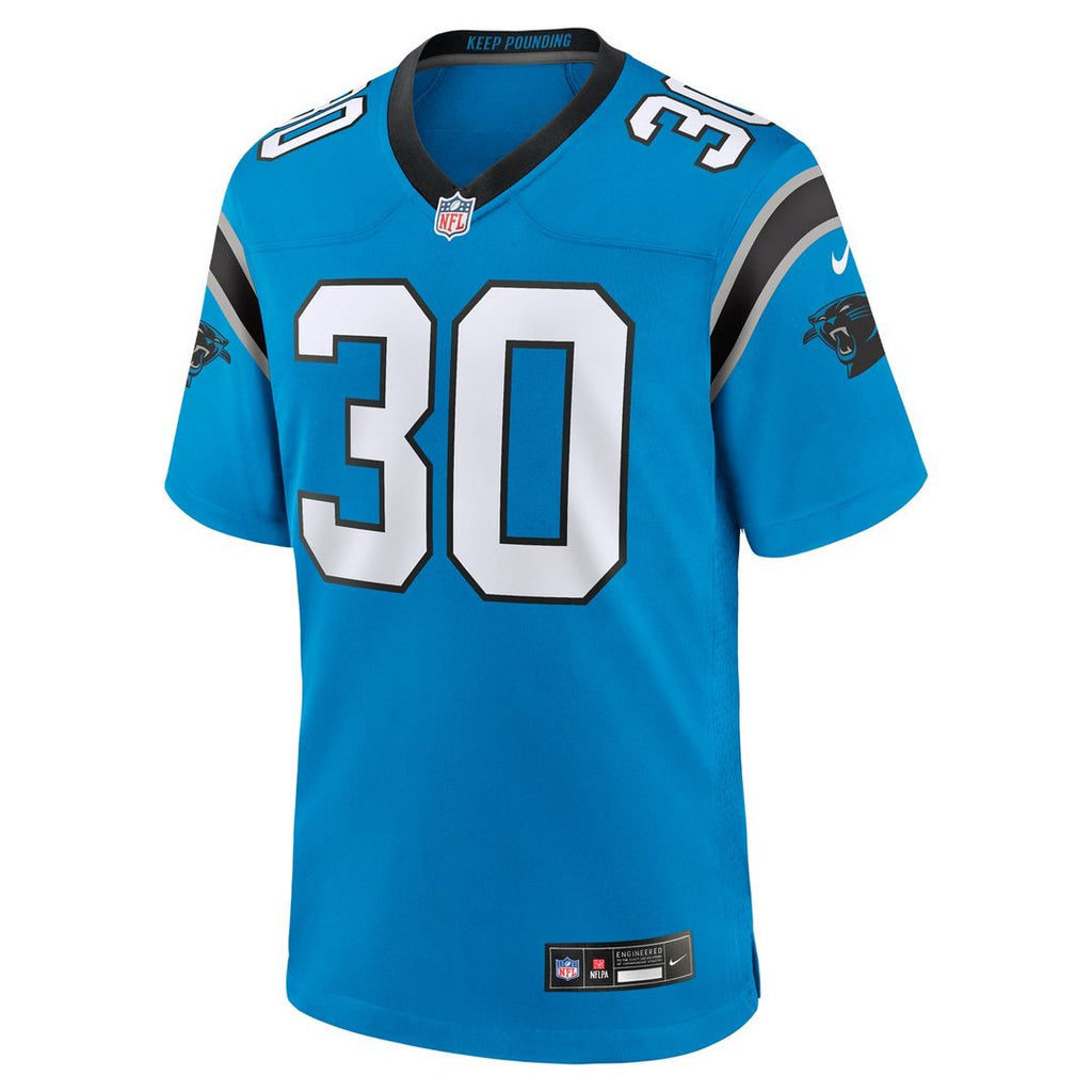 Chuba Hubbard Carolina Panthers Black Team Game Jersey