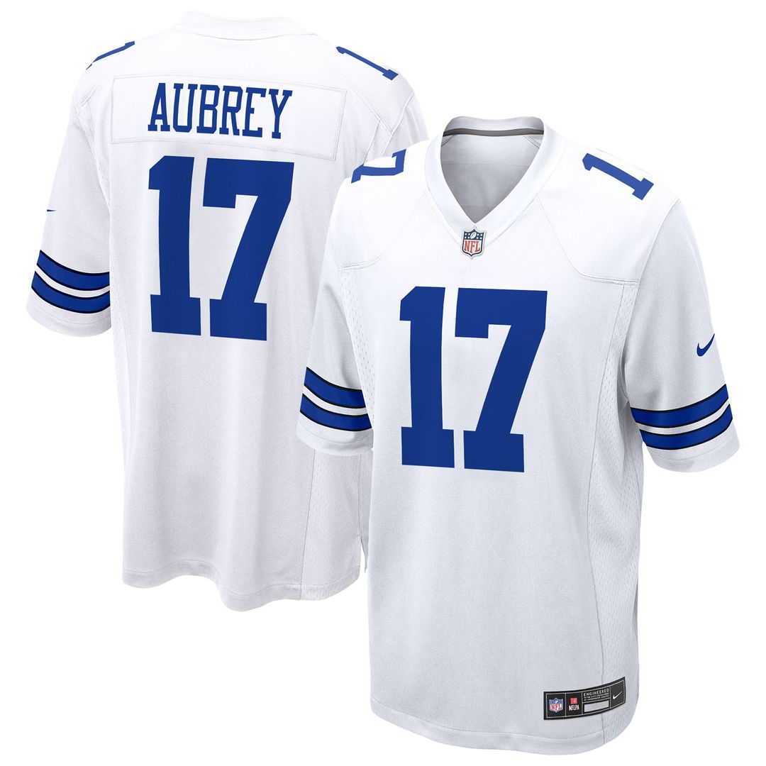 Brandon Aubrey Dallas Cowboys White Game Jersey