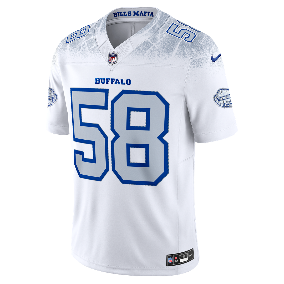 Matt Milano Buffalo Bills White Rivalries Collection Stitched Limited Jersey