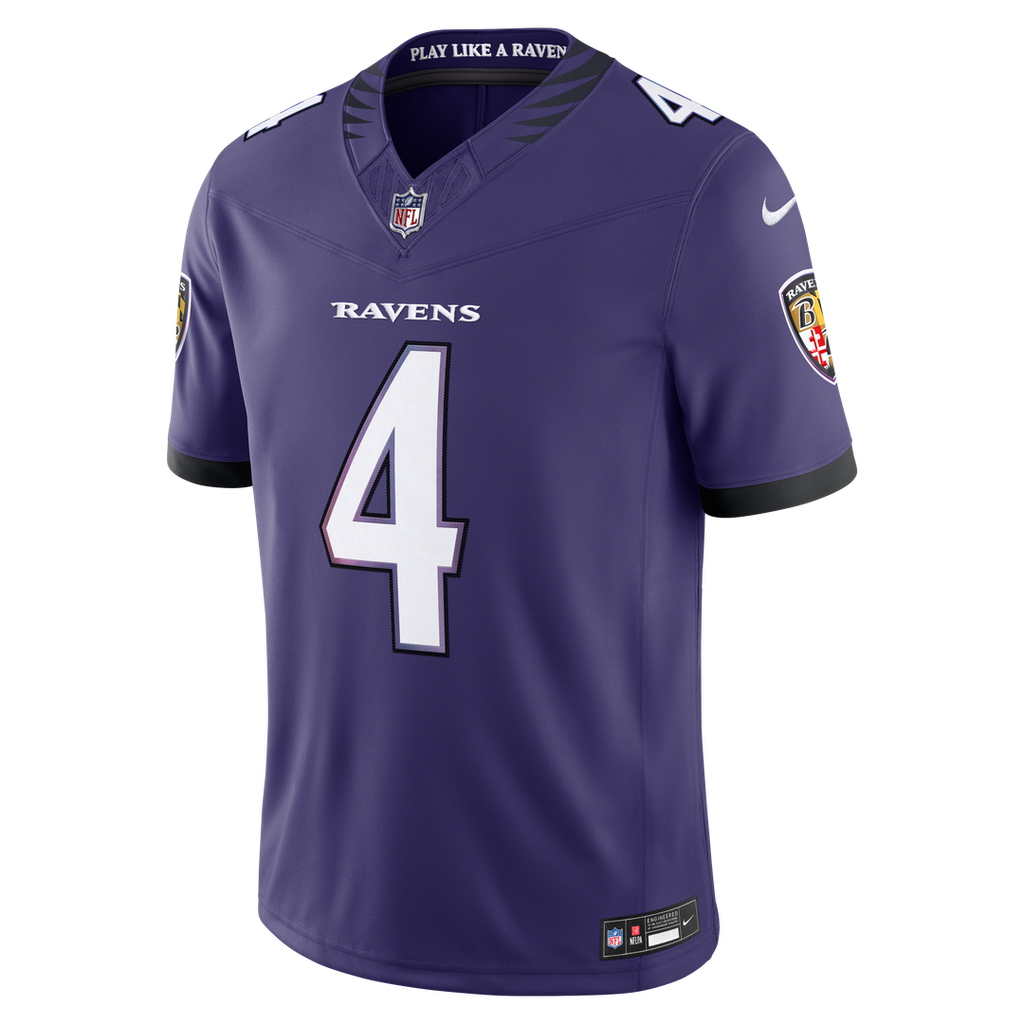 Zay Flowers Baltimore Ravens Black Alternate Alternate Vapor F.U.S.E. Stitched Limited Jersey