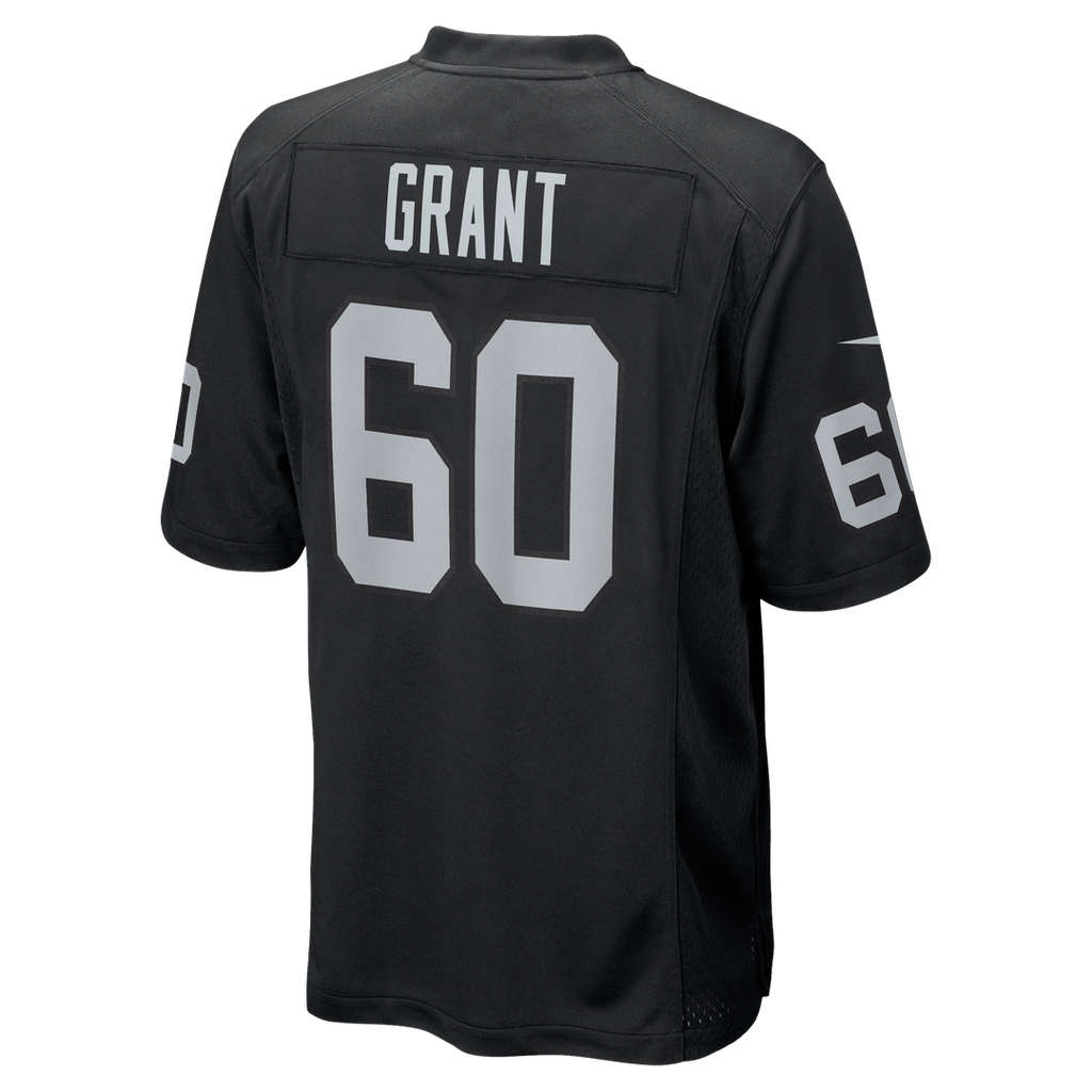 Charles Grant Las Vegas Raiders Black Team Game Jersey