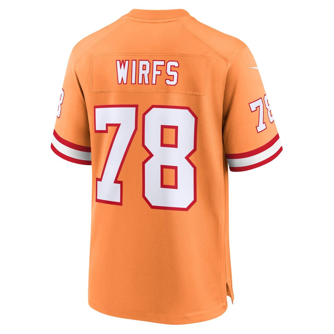 Tristan Wirfs Tampa Bay Buccaneers Orange Alternate Game Jersey
