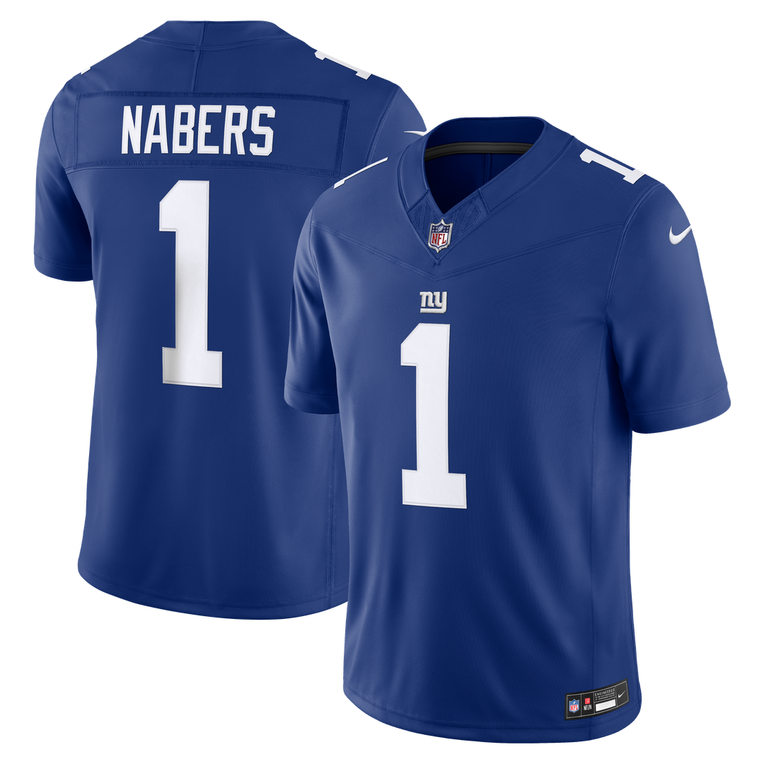 Malik Nabers New York Giants Royal Team Vapor F.U.S.E. Stitched Limited Jersey