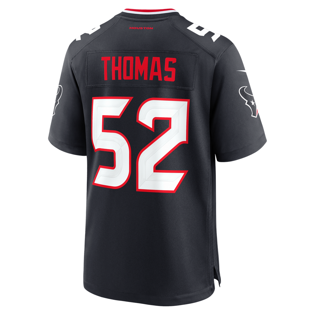 Xavier Thomas Houston Texans Navy Team Game Jersey