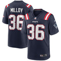Lawyer Milloy New England Patriots Navy Game Retired Player Jersey