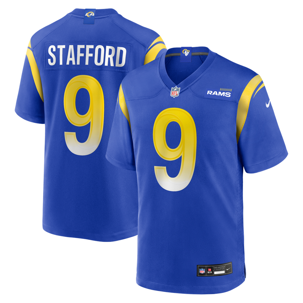 Matthew Stafford Los Angeles Rams Royal Player Game Jersey