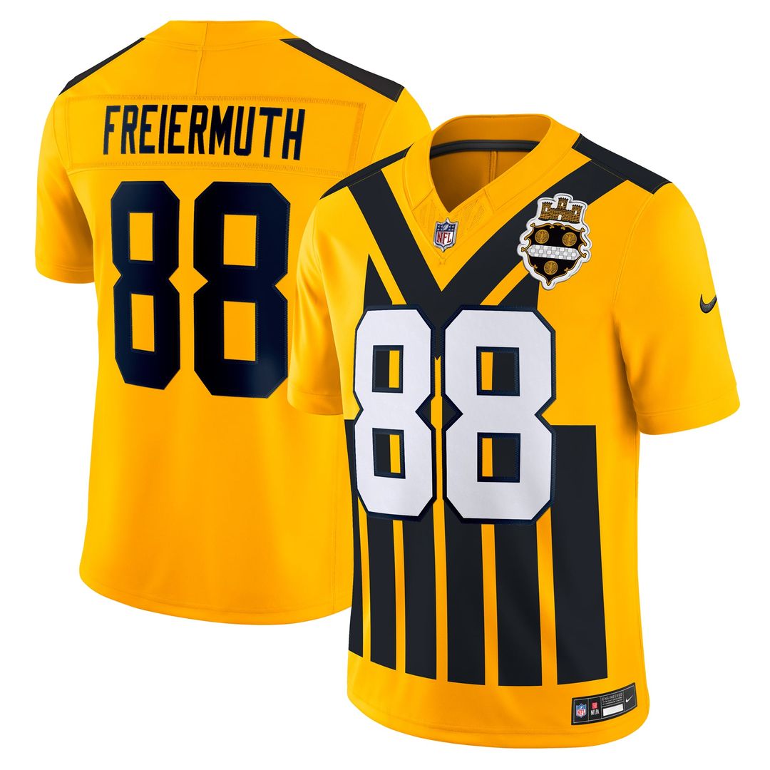 Pat Freiermuth Pittsburgh Steelers Gold Alternate Vapor F.U.S.E. Limited Jersey