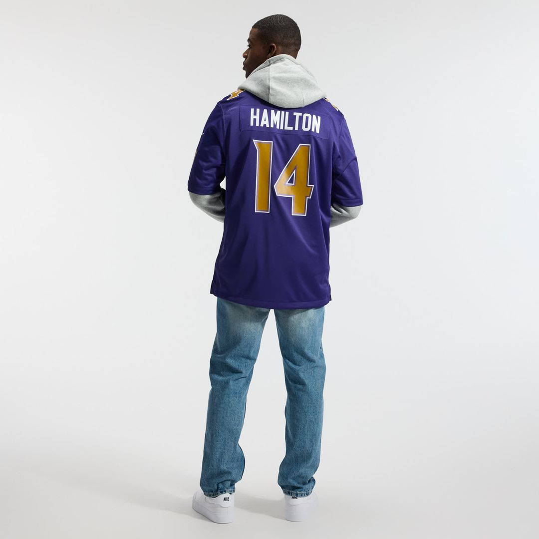Kyle Hamilton Baltimore Ravens Black Alternate Game Jersey