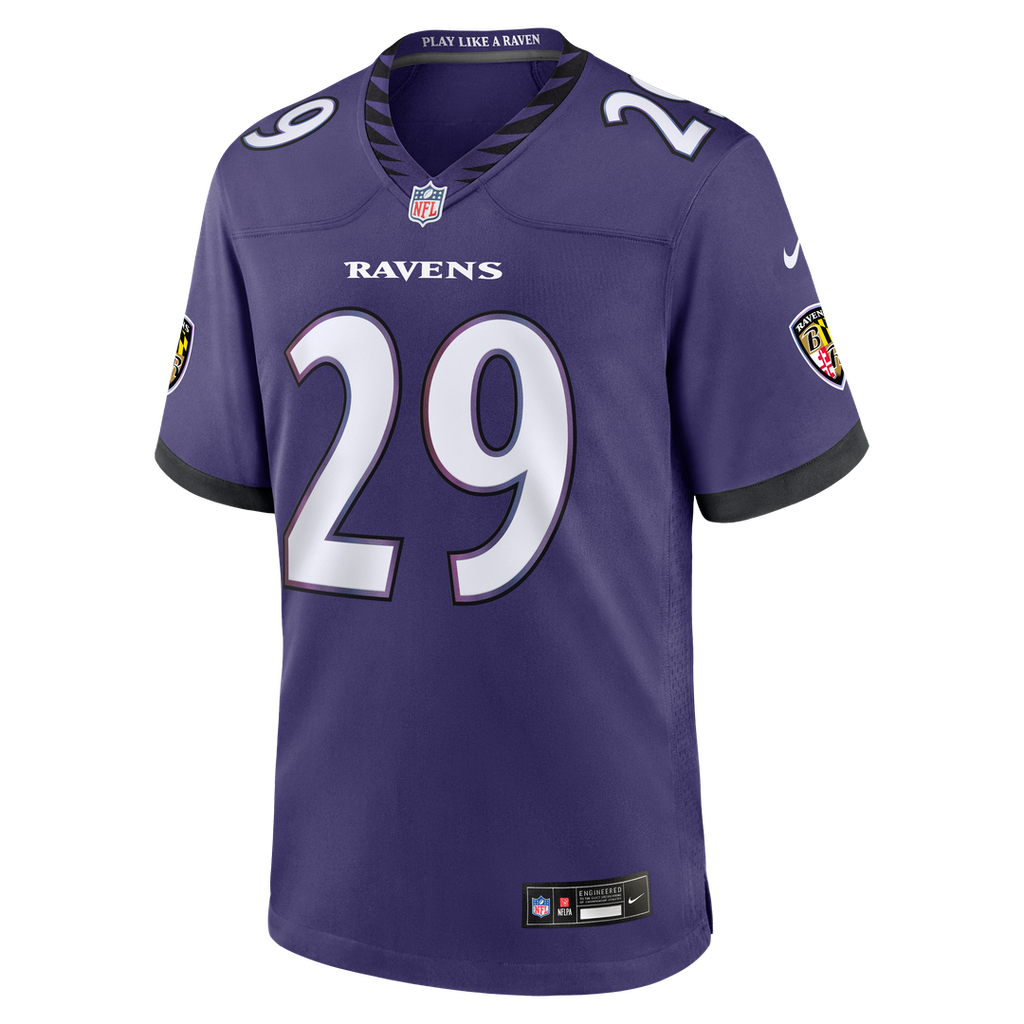 Chandler Rivers Baltimore Ravens Purple Team Game Jersey