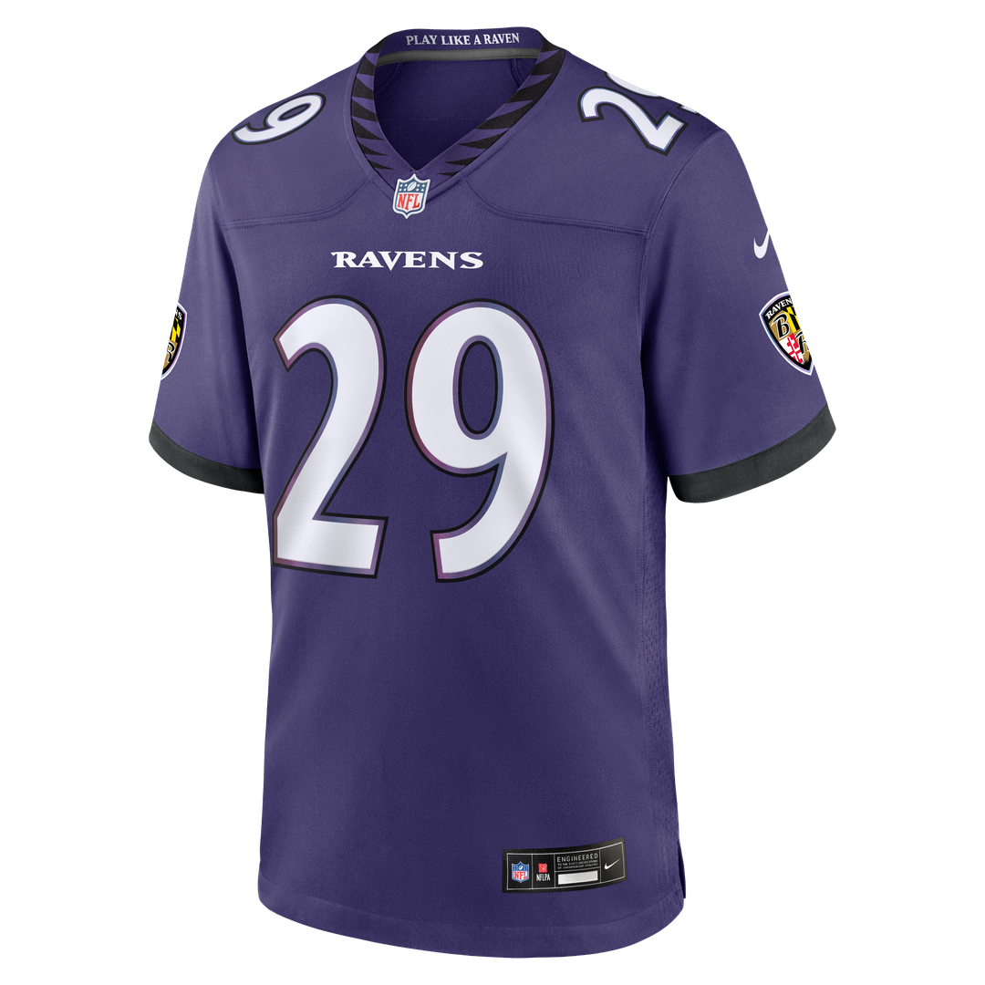 Chandler Rivers Baltimore Ravens Purple Team Game Jersey