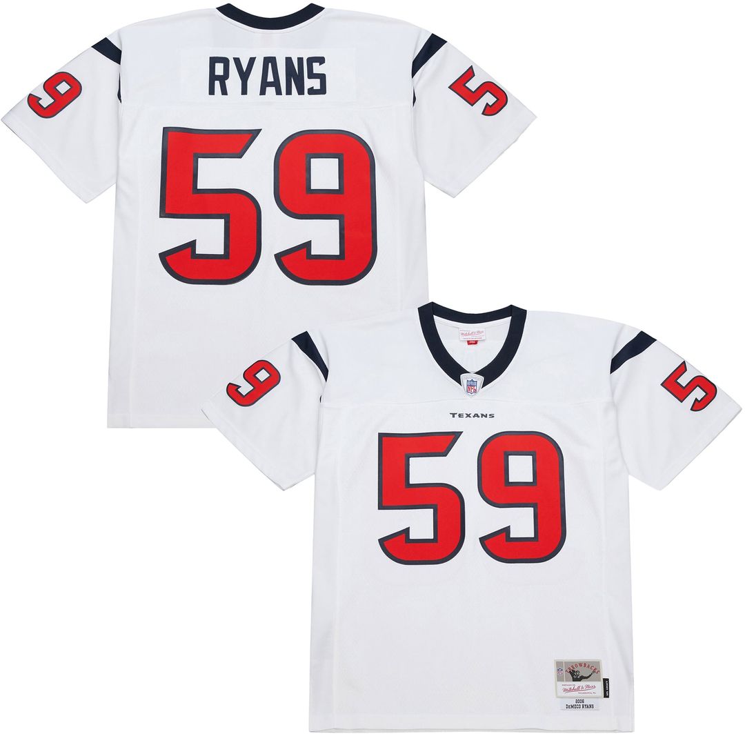DeMeco Ryans Houston Texans White 2006 Legacy Replica Jersey