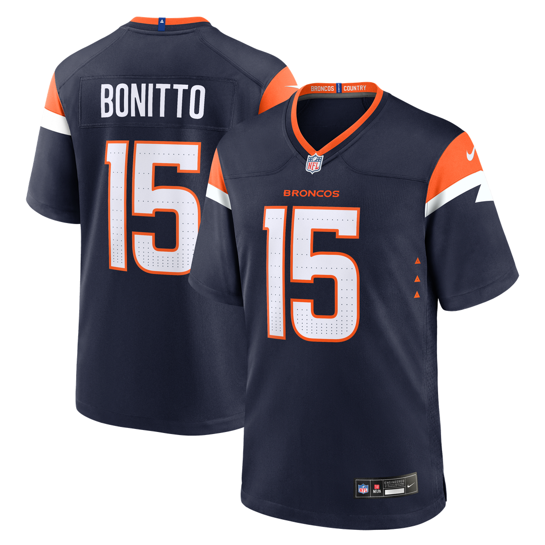 Nik Bonitto Denver Broncos Navy Alternate Game Jersey