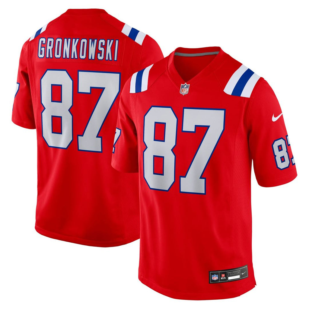 Rob Gronkowski New England Patriots Red Alternate Retired Player Game Jersey