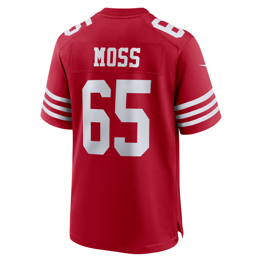 Drew Moss San Francisco 49ers Scarlet Team Game Jersey