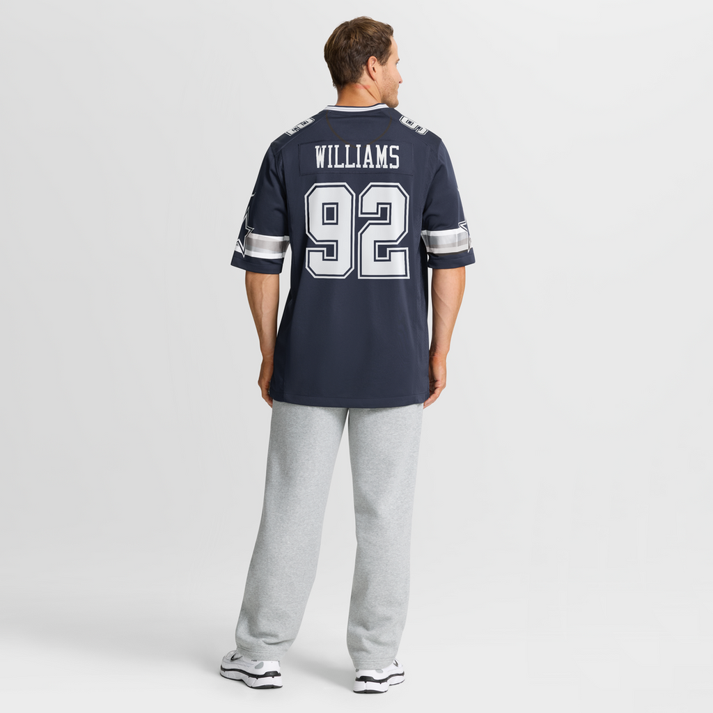 Quinnen Williams Dallas Cowboys Navy Team Game Jersey