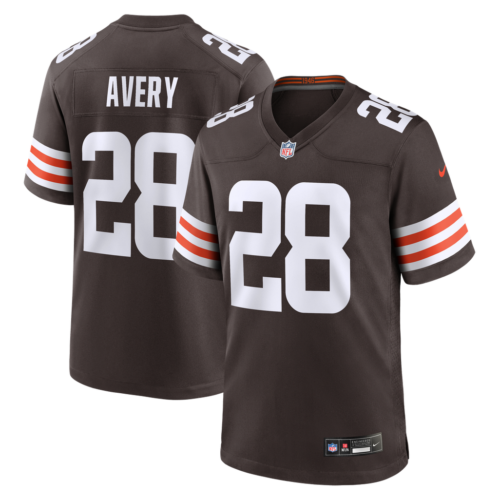 Tre Avery Cleveland Browns Brown Team Game Jersey