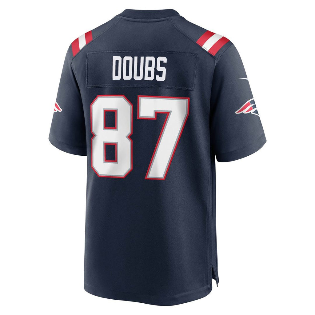 Romeo Doubs New England Patriots Navy Game Jersey
