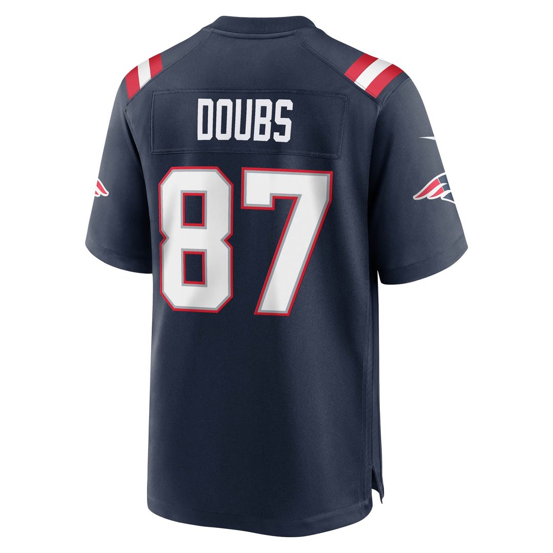 Romeo Doubs New England Patriots Navy Game Jersey
