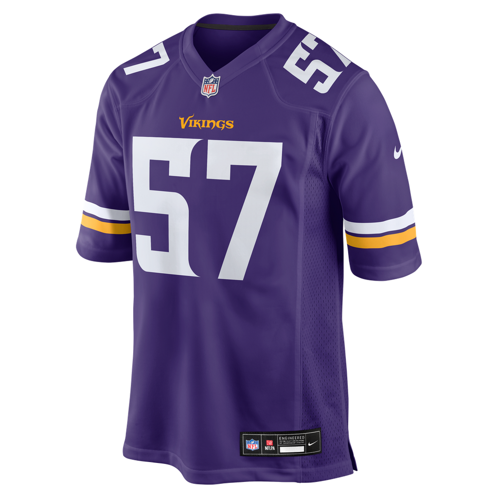 Chaz Chambliss Minnesota Vikings Purple Team Game Jersey